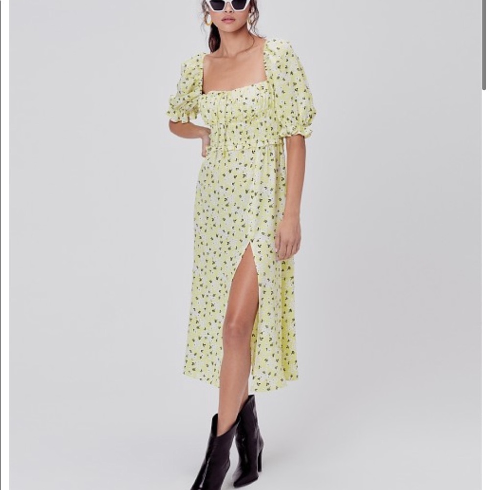 For Love & Lemons Chrysanthemum Midi Dress